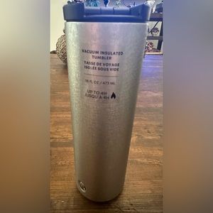 Starbucks 2019 Silver Crackled Stainless Steel Vacuum Insulated Tumbler 16 fl oz